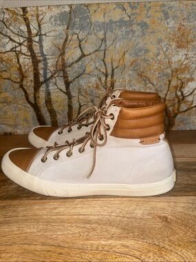 Polo by Ralph Lauren Geffron Men’s High-Top Canvas & Leather Sneakers 8.5